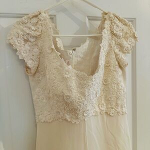 Mon Cheri silk wedding dress never worn.